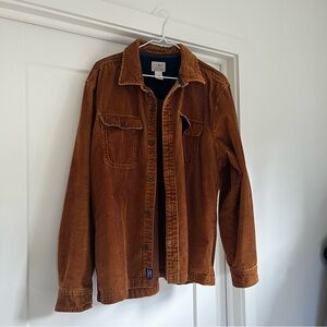 L.L. Bean Dark Orange Corduroy Shirt